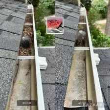 Solar panel gutter cleaning 2